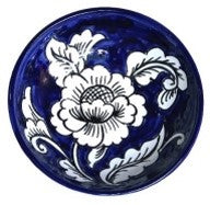 Blue and White Gardenia Pattern Bowl