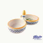 Ceramic salt and pepper shakers with a duck design on a white background, featuring the El Cangrejo logo.
